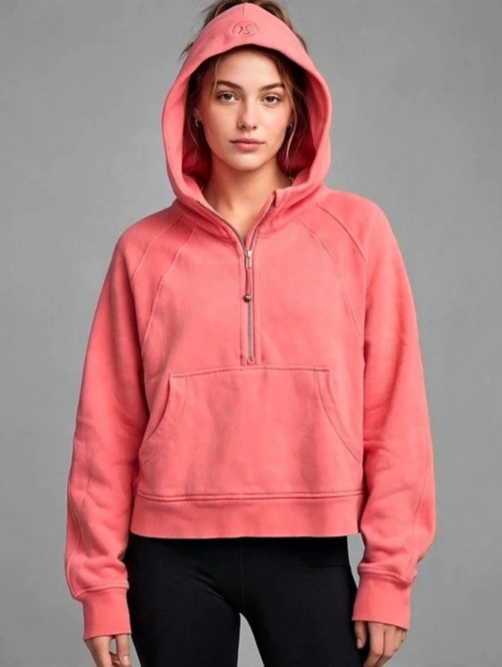 lululemon Scuba Oversized Half-Zip Hoodie Pink XL/XXL
